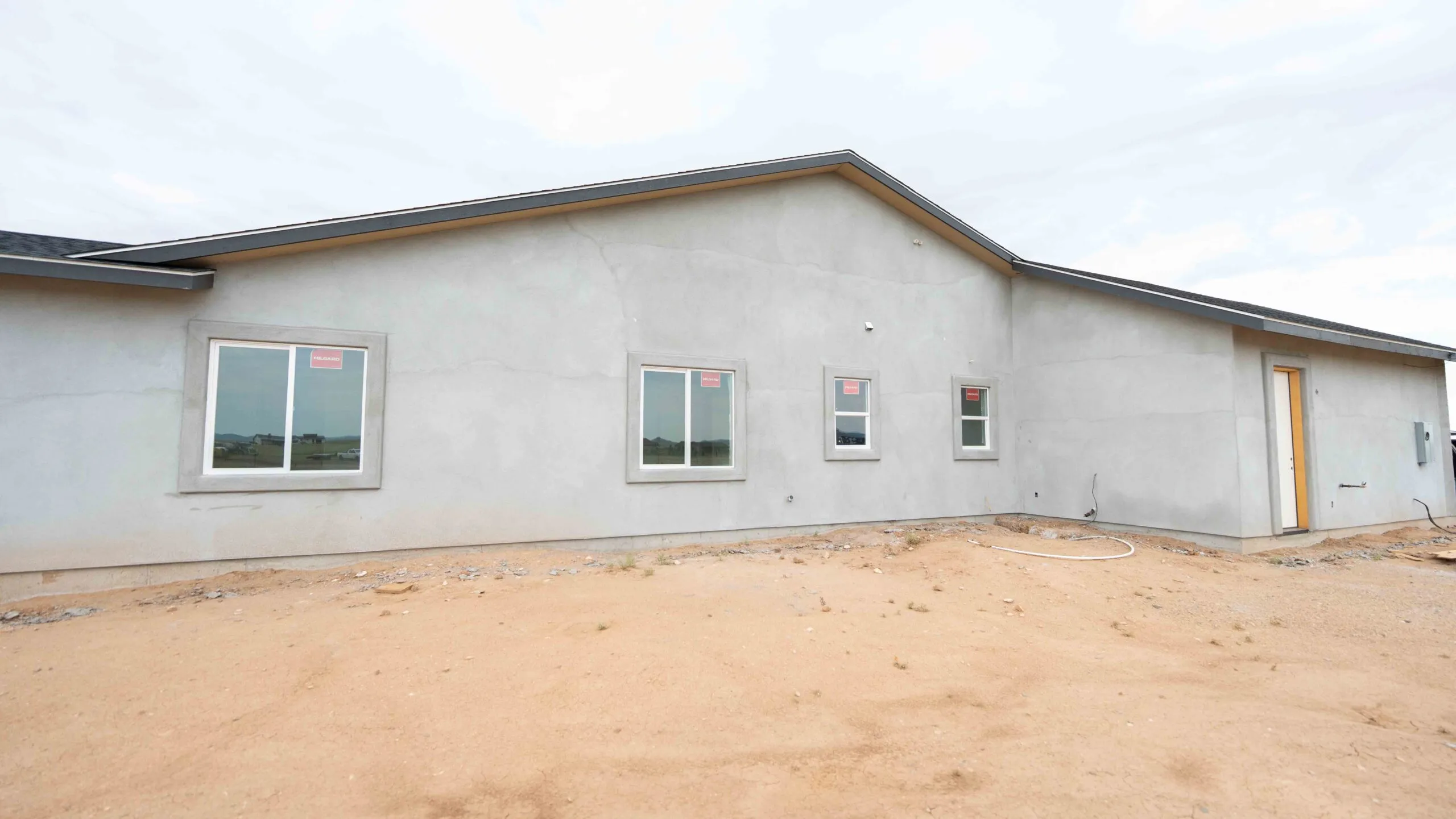 Prescott Valley new construction gray stucco