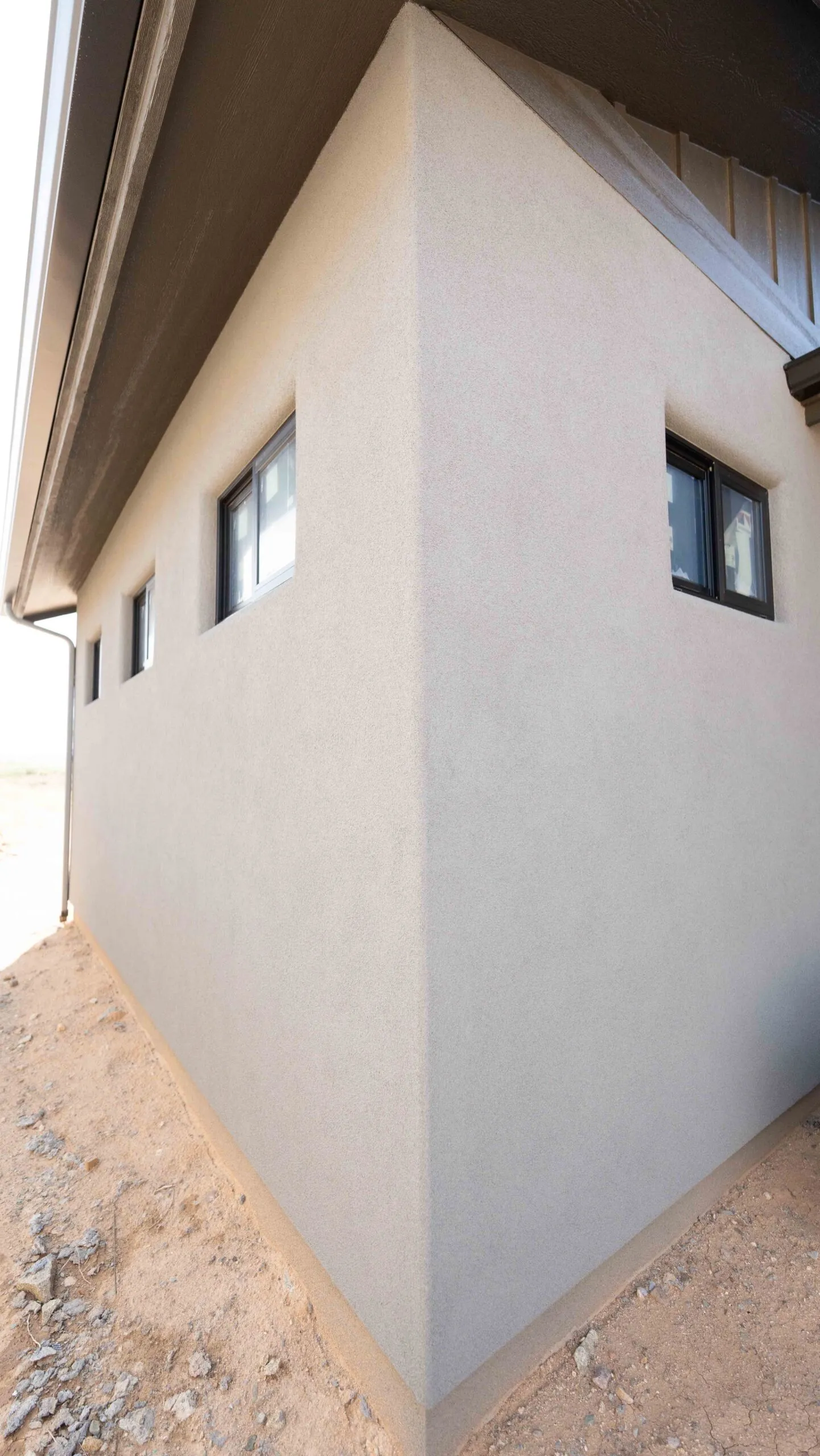 Stucco smooth finish corner exterior